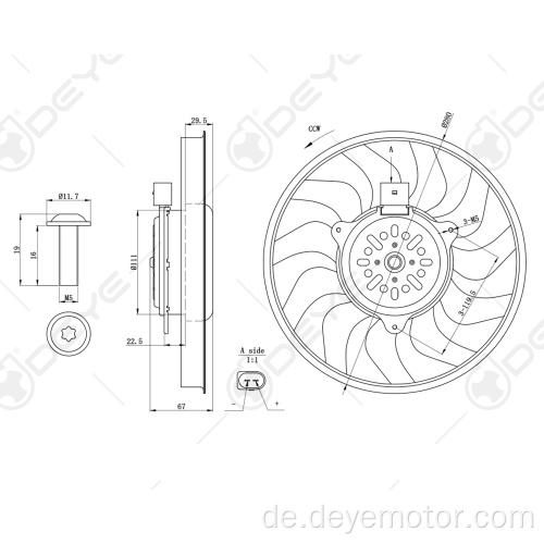 7701045816 7701051483 12v Kühlerlüfter für RENAULT